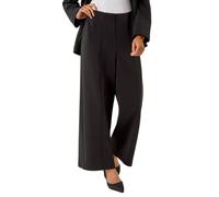 Petite Front Seam Stretch Trouser Roman Black 16