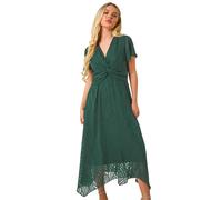 Petite Front Twist Jacquard Dress Roman Green 18
