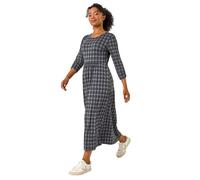 Petite Geometric Spot Midi Dress Roman Grey 12