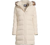 Petite Hooded Down Coat lands end Ivory 28-30
