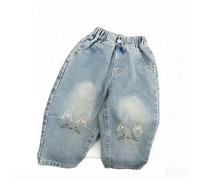 Petite Jeans,Girls Straight Leg Denim Jeans Classic Casual Trousers With Comfort Stretch For Everyday Play And School