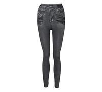Petite Jeans Stretch for Women Elasticated Waist Skinny Jeans Women Classic Comfy Lounge Plain Denim Trousers for Women UK Grey