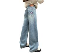 Petite Jeans,Stylish Girls Denim Pants For Big Kids Comfortable Stretch Jeans With Classic Fit And Durable Construction For Everyday Play And School Wear