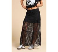 Petite Lace Maxi Skirt PixieGirl Black 16