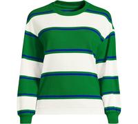 Petite Long Sleeve Mariner Crew Neck Top lands end Green 8