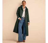 Petite Long Waxed Coat lands end Green 14-16