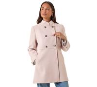 Petite Military Buttoned Coat Roman Light Pink 12