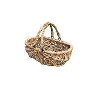 Petite Natural Willow Wicker Garden Trug Basket