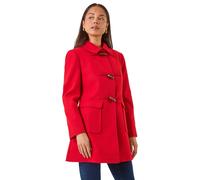 Petite Patch Pocket Duffle Coat Roman Red 16