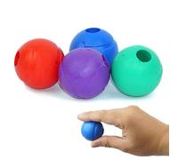 Petite Paws Balls for Aggressive Chewers - Small Dogs and Puppies - 1.5 Inch - 4 Pack - Indestructible Rubber Dog Chew Toys Bulk for Miniature Toy Breeds