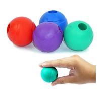 Petite Paws Balls for Aggressive Chewers - Small Dogs and Puppies - 2 Inch - 4 Pack - Indestructible Rubber Dog Chew Toys Bulk for Miniature Toy Breeds