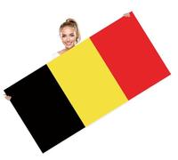 Petite Pine 28×56 inch Belgium Beach Towel,72×142 CM Large Belgian Flag Soft Microfiber Sand Free Towel,Lightweight Thin Quick Dry Towels for Sport Travel Pool