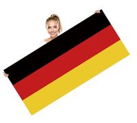 Petite Pine 28×56 inch Germany Beach Towel,72×142 CM Large German Flag Soft Microfiber Sand Free Towel,Lightweight Thin Quick Dry Towels for Sport Travel Pool