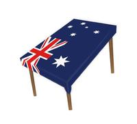Petite Pine 60×82 Inch Rectangle Australia Flag Polyester Tablecloth,Large 5×6.8 FT Australian Runner Decoration,Table colth Cover For Outdoor Picnic Kitchen Dining Home Decor Holiday Camping