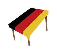 Petite Pine 60×82 Inch Rectangle Germany Flag Polyester Tablecloth,Large 5×6.8 FT German Runner Decoration,Table colth Cover For Outdoor Picnic Kitchen Dining Home Decor Holiday Camping