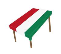 Petite Pine 60×82 Inch Rectangle Hungary Flag Polyester Tablecloth,Large 5×6.8 FT Hungarian Runner Decoration,Table colth Cover for Outdoor Picnic Kitchen Dining Home Decor Holiday Camping