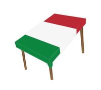 Petite Pine 60×82 Inch Rectangle Italy Flag Polyester Tablecloth,Large 5×6.8 FT ItalianRunner Decoration,Table colth Cover For Outdoor Picnic Kitchen Dining Home Decor Holiday Camping