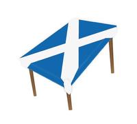 Petite Pine 60×82 Inch Rectangle Scotland Flag Polyester Tablecloth,Large 5×6.8 FT Scottish Runner Decoration,Table colth Cover for Outdoor Picnic Kitchen Dining Home Decor Holiday Camping