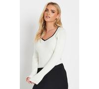Petite Ribbed Top PixieGirl White 12-14