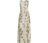 Petite Sleeveless Jersey Tie Waist Maxi Dress lands end Light Stone 10-12