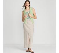 Petite Soft Denim Maxi Skirt lands end Natural 14