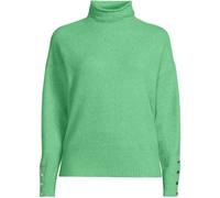 Petite Soft Touch Button Cuff Jumper lands end Green 16-18