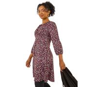 Petite Spot Tie Front Dress Roman Pink 12