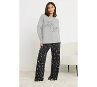 Petite Star Wide Leg Pyjama Set PixieGirl Grey 12-14
