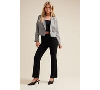 PixieGirl Black Stretch Bengaline Bootcut Trousers Petite