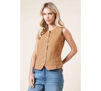 Petite Tailored Horn Button Jacket Dorothy Perkins Camel 6