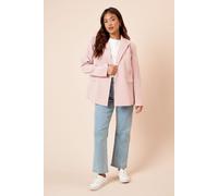 Petite Tailored Seam Front Detail Blazer Dorothy Perkins Pink 12