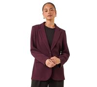 Petite Textured Buttoned Blazer Roman Plum 10