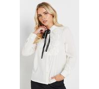 Petite Tie Neck Shirt PixieGirl White 12