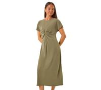 Petite Twist Front Midi Dress Roman Khaki 16