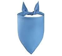 Petitebella Single Color Pet Bandana (Blue, Medium)