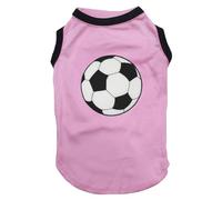 Petitebella Soccer Puppy Dog Shirt (Pink, Small)