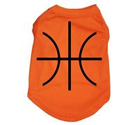 Petitebelle Basketball Orange Cotton Shirt Puppy Dog Clothes (Medium)