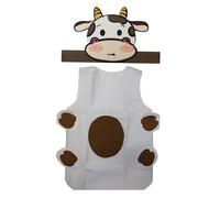 Petitebelle Halloween Cosplay Animal Costume (Cow, One Size)