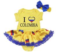 Petitebelle I Love Colombia Baby Dress Nb-18m