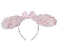 Petitebelle Long Ear Dog Headband (Pink Poodle, One Size)