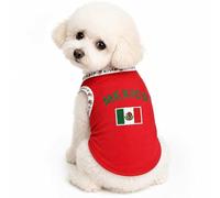 Petitebelle Mexico Dog Shirt Flag Soccer Jersey, Red, X-Large