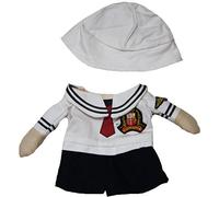 Petitebelle Puppy Clothes Dog Dress Sailor Hat Costume (X-Large)