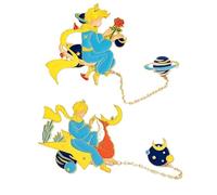 PetitPrinces Badge Cartoon Figure Cosplay Accessories Badge Pins Decorations - Multicolore, Metal, 2 Pieces