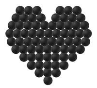 Petiy Beauty 120 Pack Colored Ping Pong Balls, 40mm Table Tennis Balls, Beer Ping Pong Balls Games Fun Arts Balls, Cat Balls, DIY Intellectual Development Tools, Party Decoration Balls (Black)