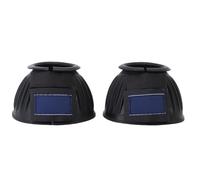 petjoyful 1 Pair Horse Bell Boots Comfortable Rubber Bell Boots Equine Hoof Protector for Riding Training Equestrian Supplies (Black)