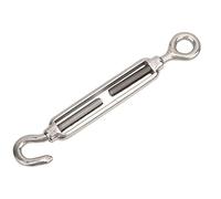 petjoyful 1 pcs M4/M5/M6/M8/M10/M12/M16/M20 Stainless Steel Adjust Chain Rigging Hook & Eye Turnbuckle (M12)