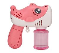 petjoyful 12 Holes Bubbles Machine Handheld Battery Operated Automatic Dolphin Bubble Blower with Light (Pink)