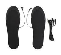 petjoyful 2Pcs Heated Insoles L Size USB Plug in Washable Foot Warmer Electric Heated Soles for Men