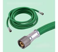 petjoyful 3 meters/10 feet Textile Braided Airbrush Hose Woven Pump Pipe with Standard 1/8 inch Adaptor Fitting on Both Ends