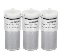 petjoyful 3Pcs Micro Diaphragm Pump Mini Water Air Vacuum Motor for Fish Tank 6V VN2702PM